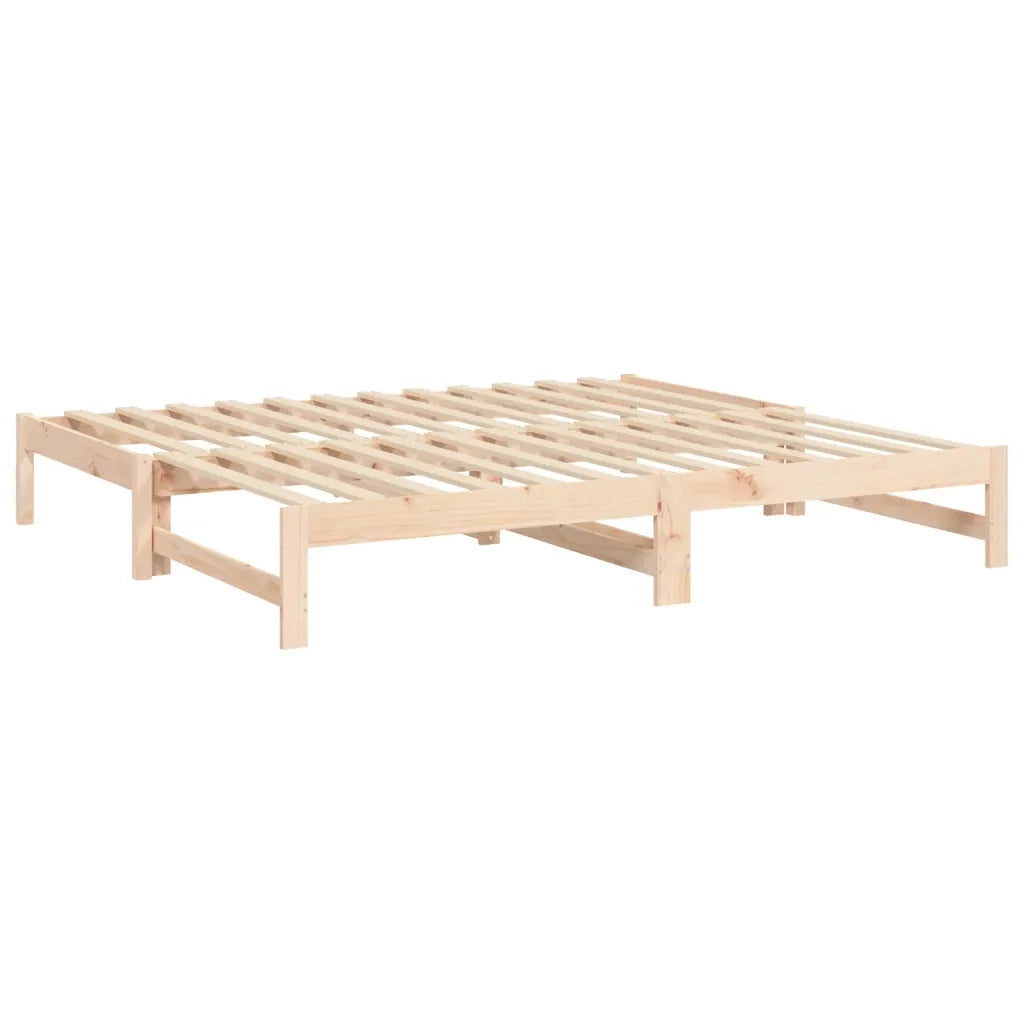 Dormeuse Estraibile 2x(75x190) cm Legno Massello di Pino cod mxl 41580