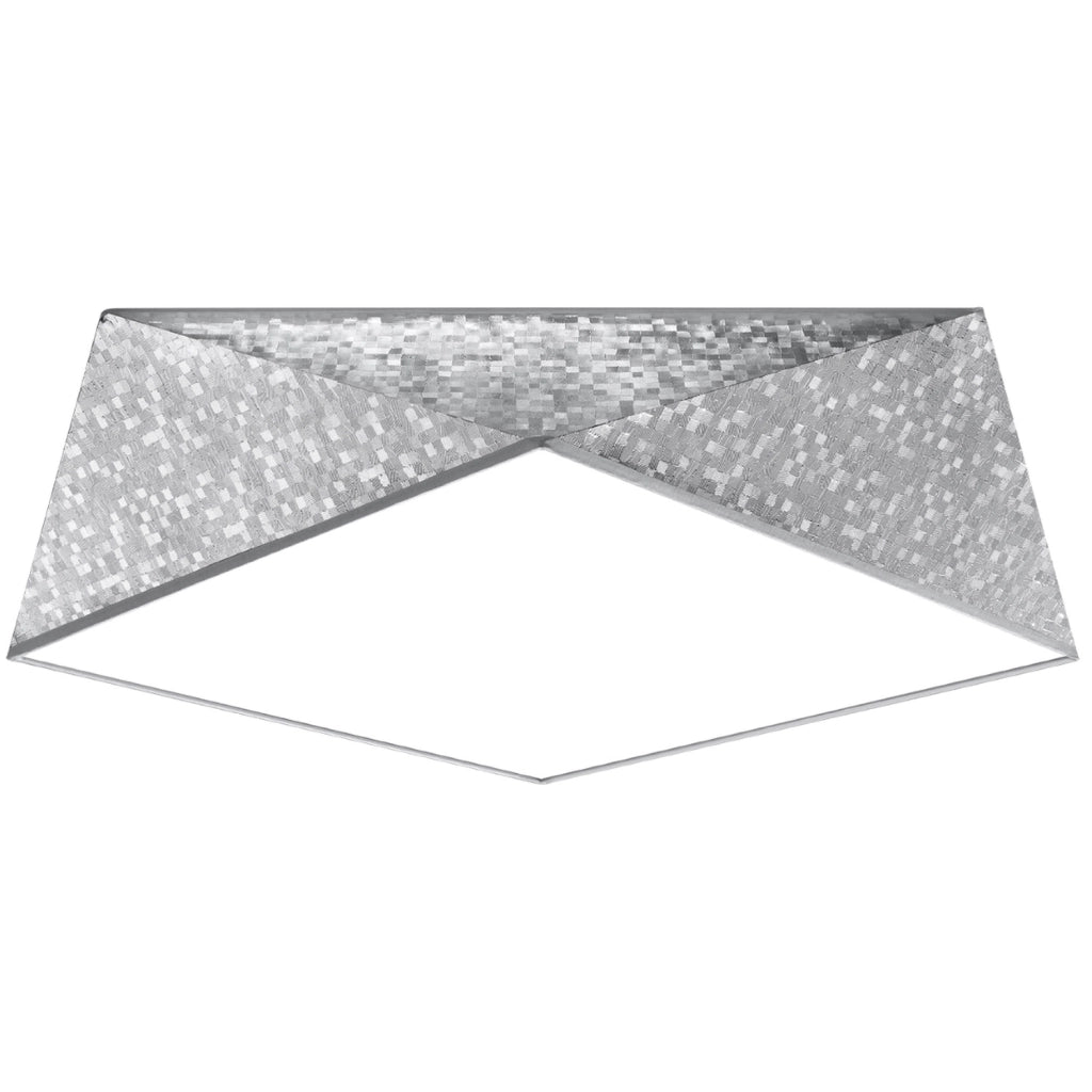 Plafoniera TRIGON 45 Pure Lume 3xE27 cromo argento 50cm
