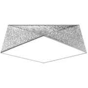 Plafoniera TRIGON 45 Pure Lume 3xE27 cromo argento 50cm