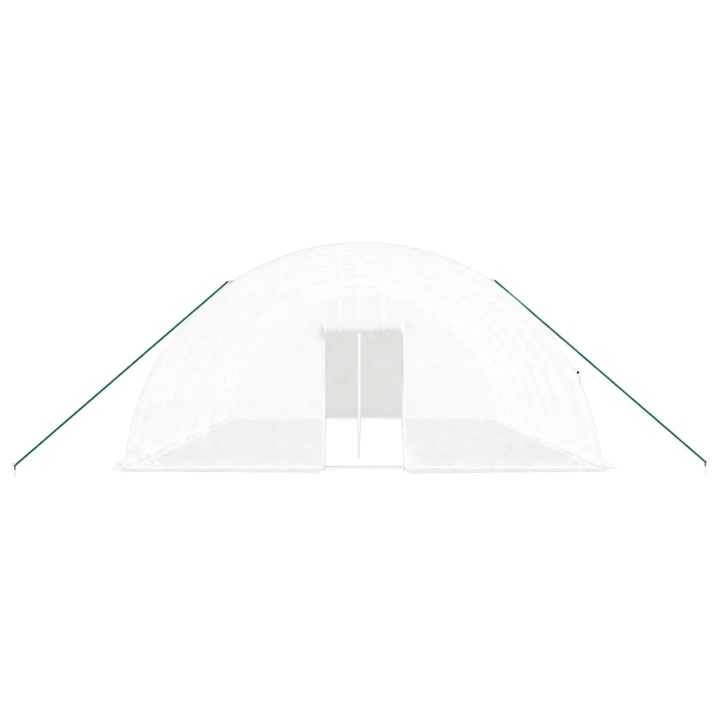 Serra con Telaio in Acciaio Bianco 48 m² 8x6x2,85 m 3188118