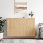 vidaXL Armadietti a Parete 2 pz Rovere Sonoma in Legno Multistrato