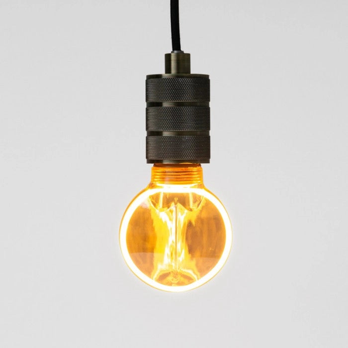 Lampadina LED decorativa G80 ambra E27 4W 200lm Ecolight