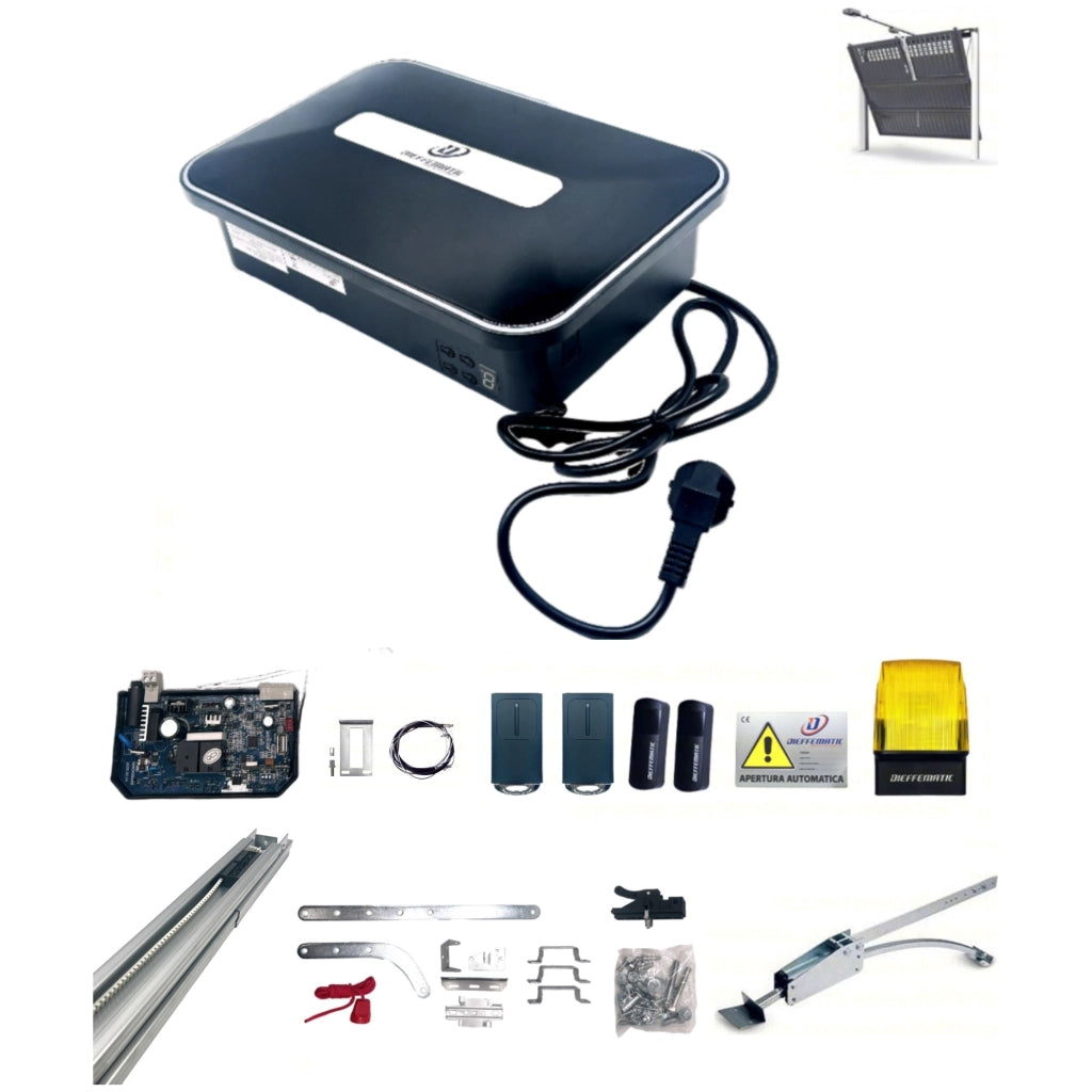 Kit Automazione Dieffematic V26 24V 800N Porte Basculanti Contrappesi Accessori
