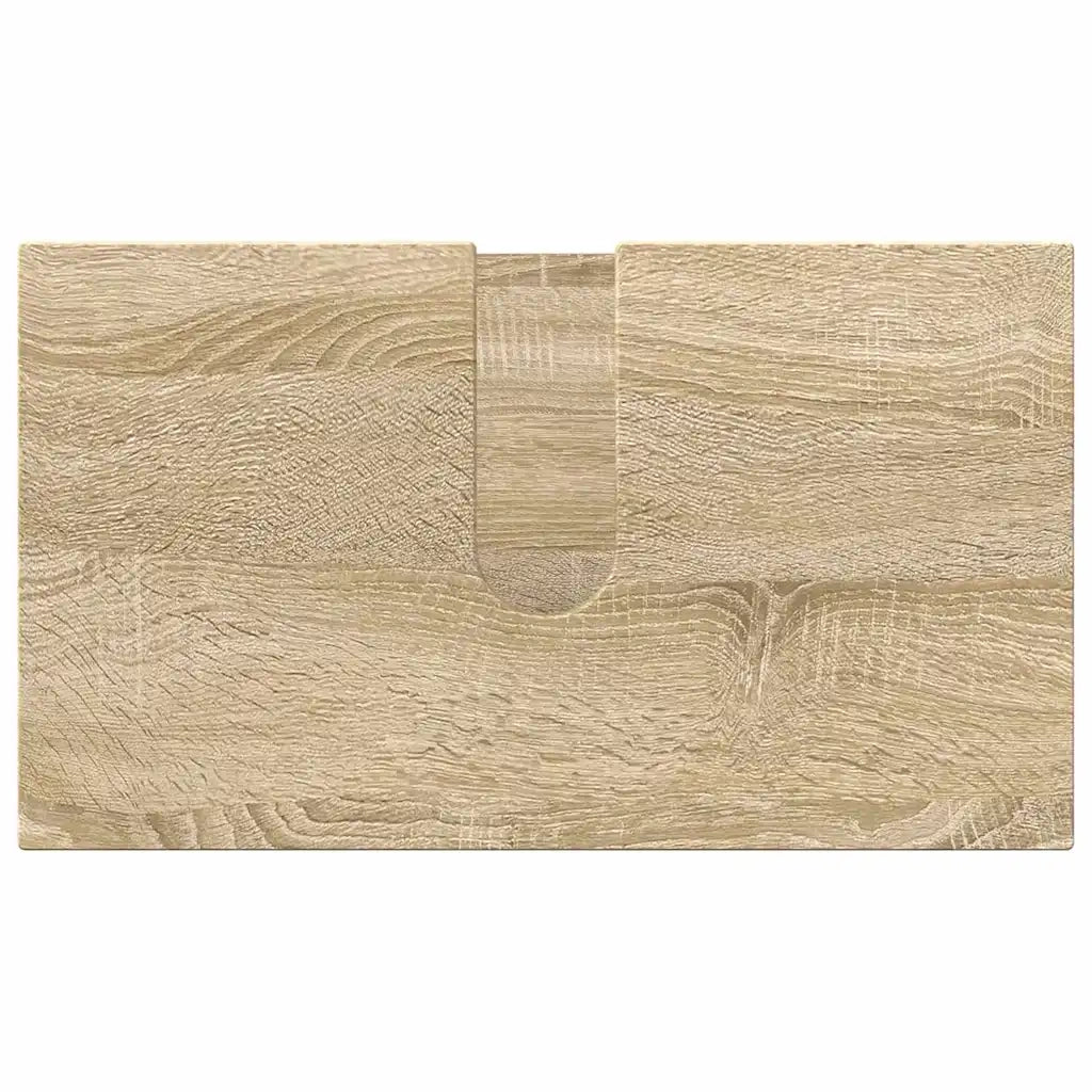 Set di mobili per il bagno con porta 3 pcs Rovere Sonoma 3392945