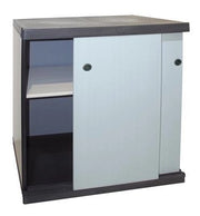 ARMADIO IN RESINA CON RIPIANI E ANTE SCORREVOLIDA INTERNO E DA ESTERNO MISURE 68X40,5X85H CM