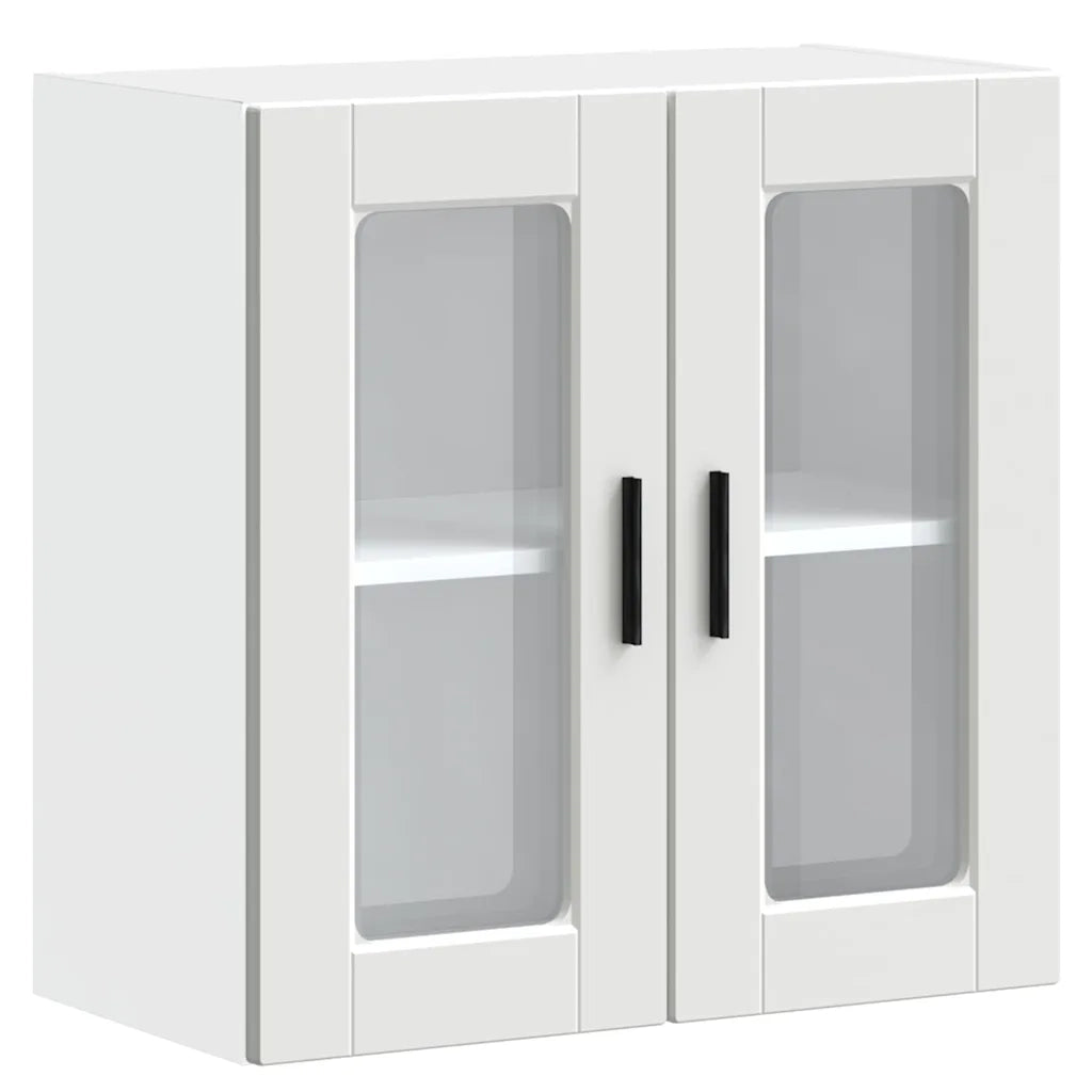 Pensile da Cucina con Porta in Vetro Porto Bianco