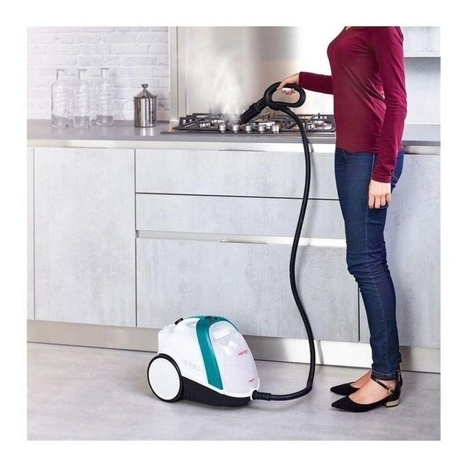 Polti Vaporetto Smart 100_T Pulitore a vapore cilindrico 1500 W Blu, Bianco