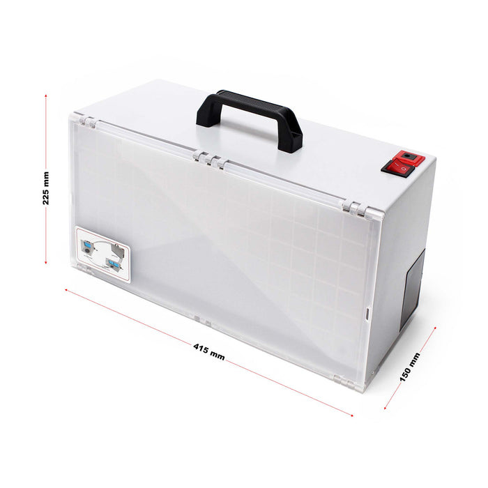 Cabina di aspirazione per verniciatura ad aerografo 4m³/min Aspiratore filtro e tubo aria di scarico