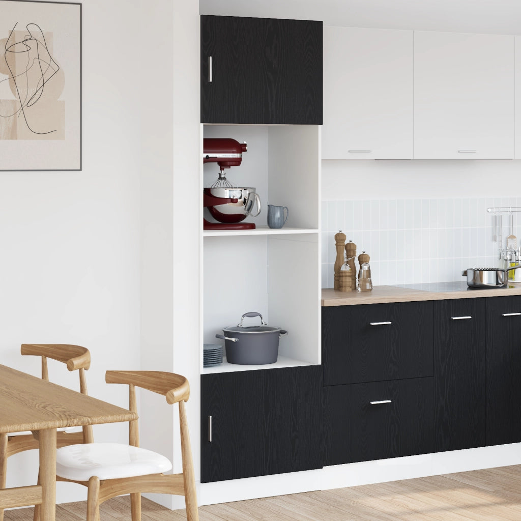 Armadio da Cucina  Quercia nera Legno ingegnerizzato