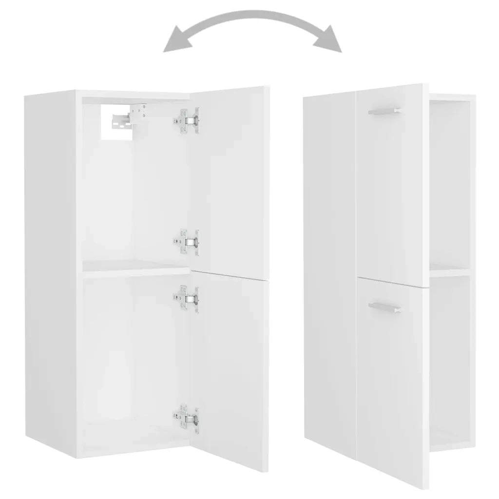 Set Mobili da Bagno Bianco in Legno Multistrato 3071081