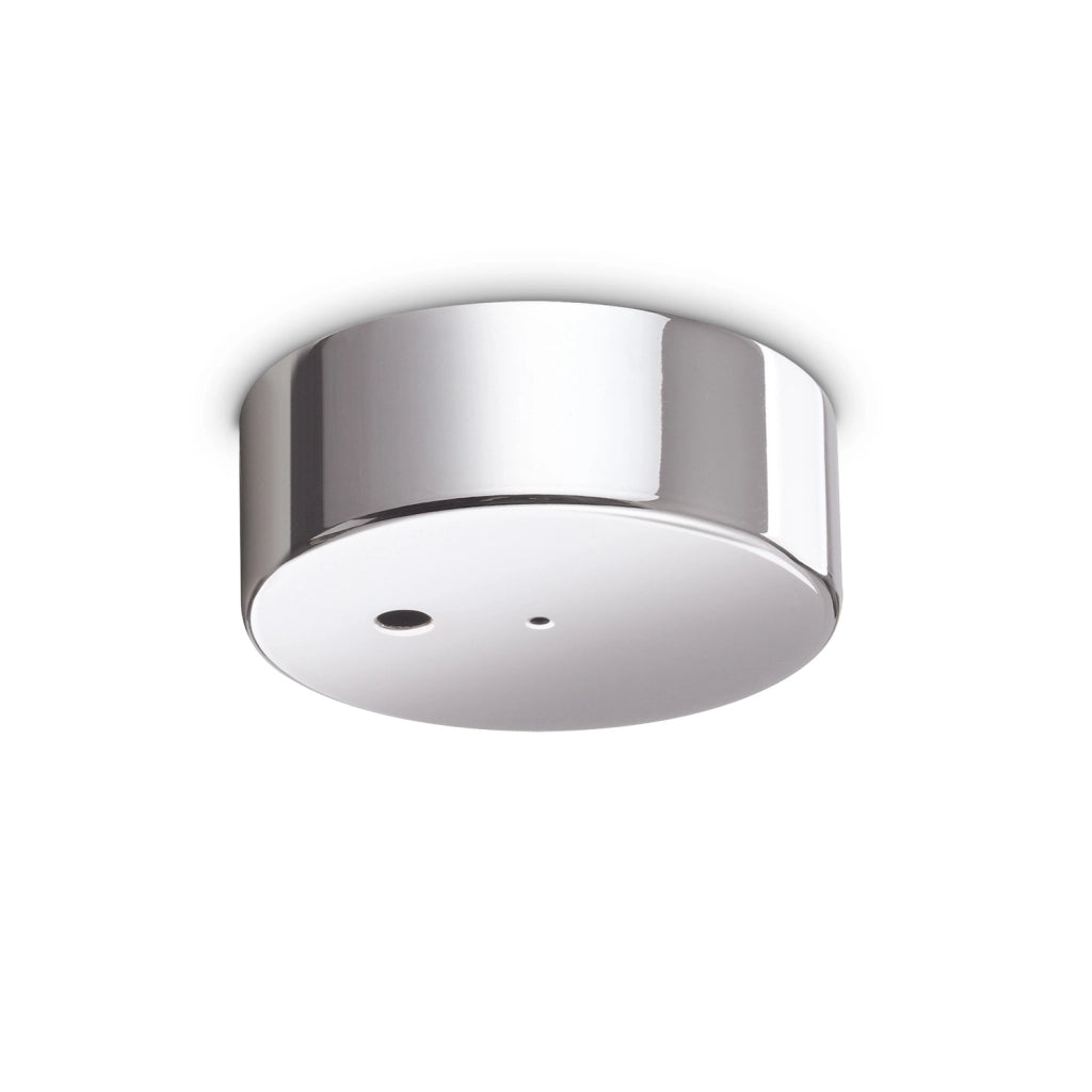 Rosone Contemporaneo Metallo Cromo 1 Luce