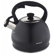 Klausberg KB-7428 Bollitore a fischio in acciaio inossidabile nero opaco da 2 litri