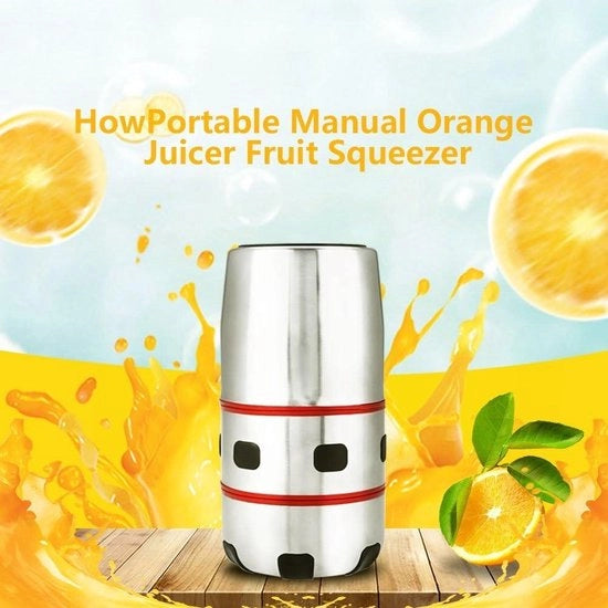 Fruitmixer manuale portatile in acciaio inossidabile - facile da pulire - per frutta e agrumi.