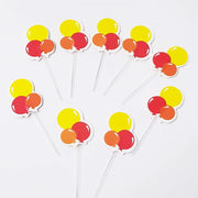 Trade Shop - Set 24 Pezzi Stuzzicadenti Per Festa Palloncini Colorati Per Cupcake Colorati -