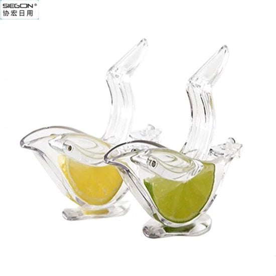 Citruspers - 2 pezzi - Citrusknijper - Citrus persen - Citrus pers - Transparante acril - Resistenente al lavastoviglie - Regalo