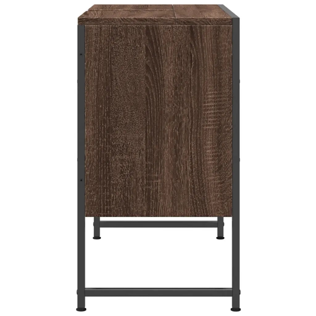 Mobile Lavabo | Armadio Lavabo Bagno Rovere Marrone 60x30x60cm Legno Multistrato