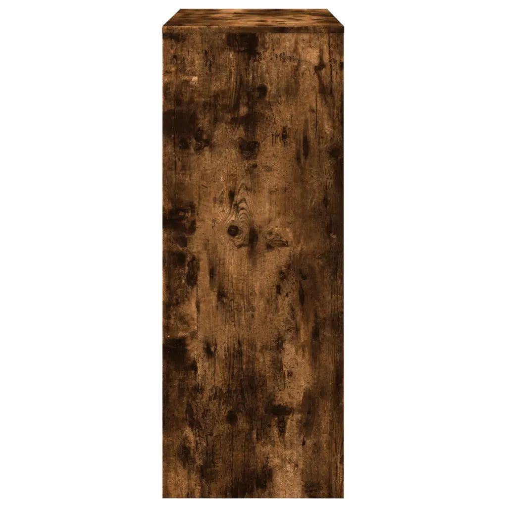 vidaXL Tavolo Bar con Rastrelliera Rovere 90x40x103,5 cm Multistrato