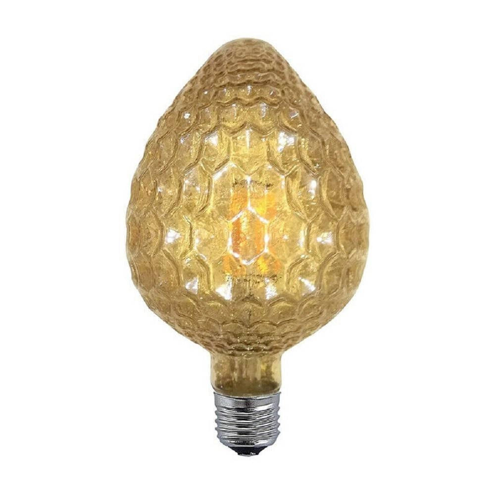 Trade Shop - Lampadina Filamento A Ovale Ambra E27 4w Stile Vintage Retro Luce Decorati Ov-oc -