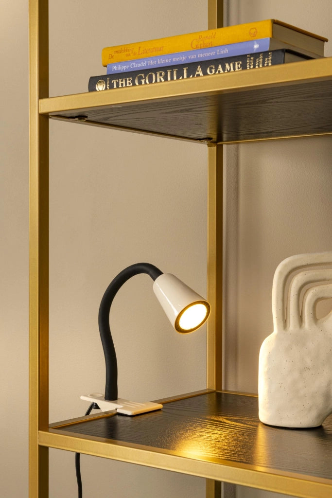 Lampada da scrivania a clip JASPER GU10 crema Lucide