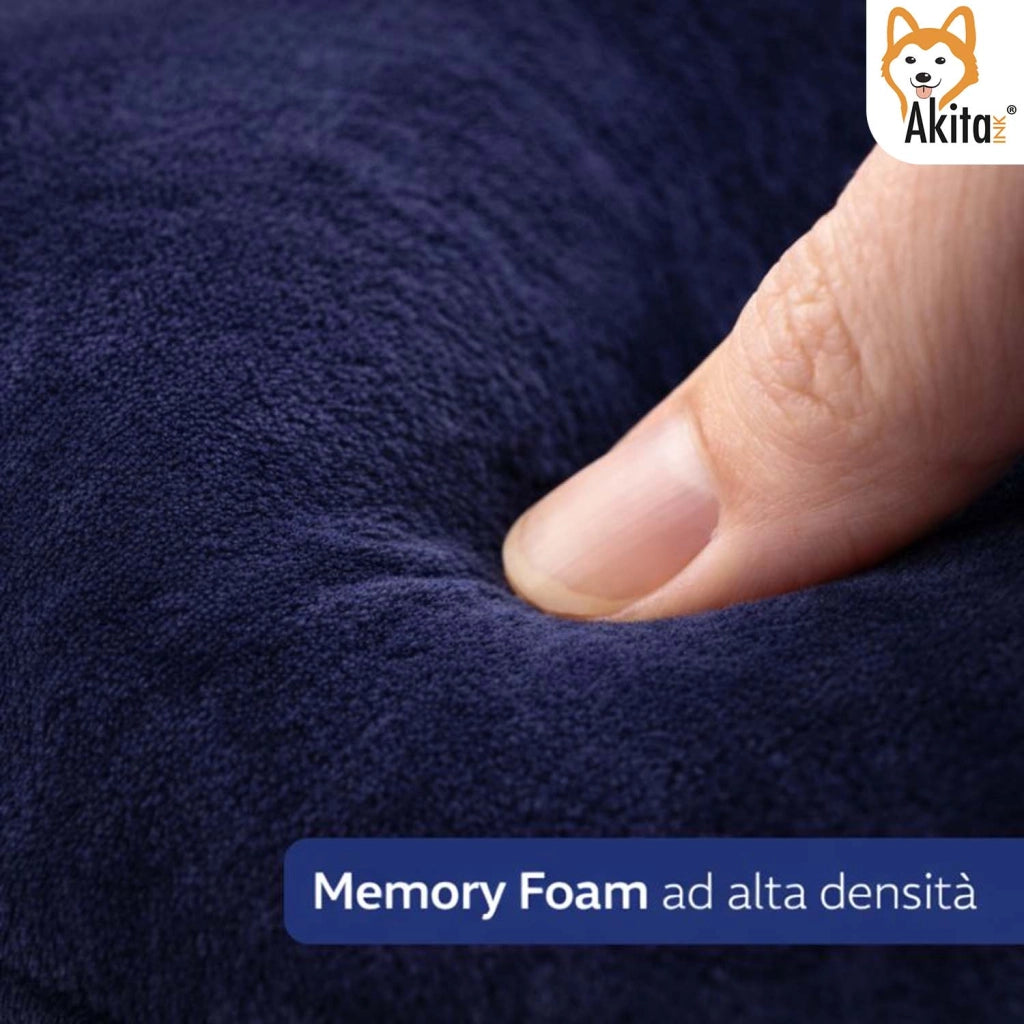Akitaink Cuscino da Viaggio in Memory Foam a U per Collo