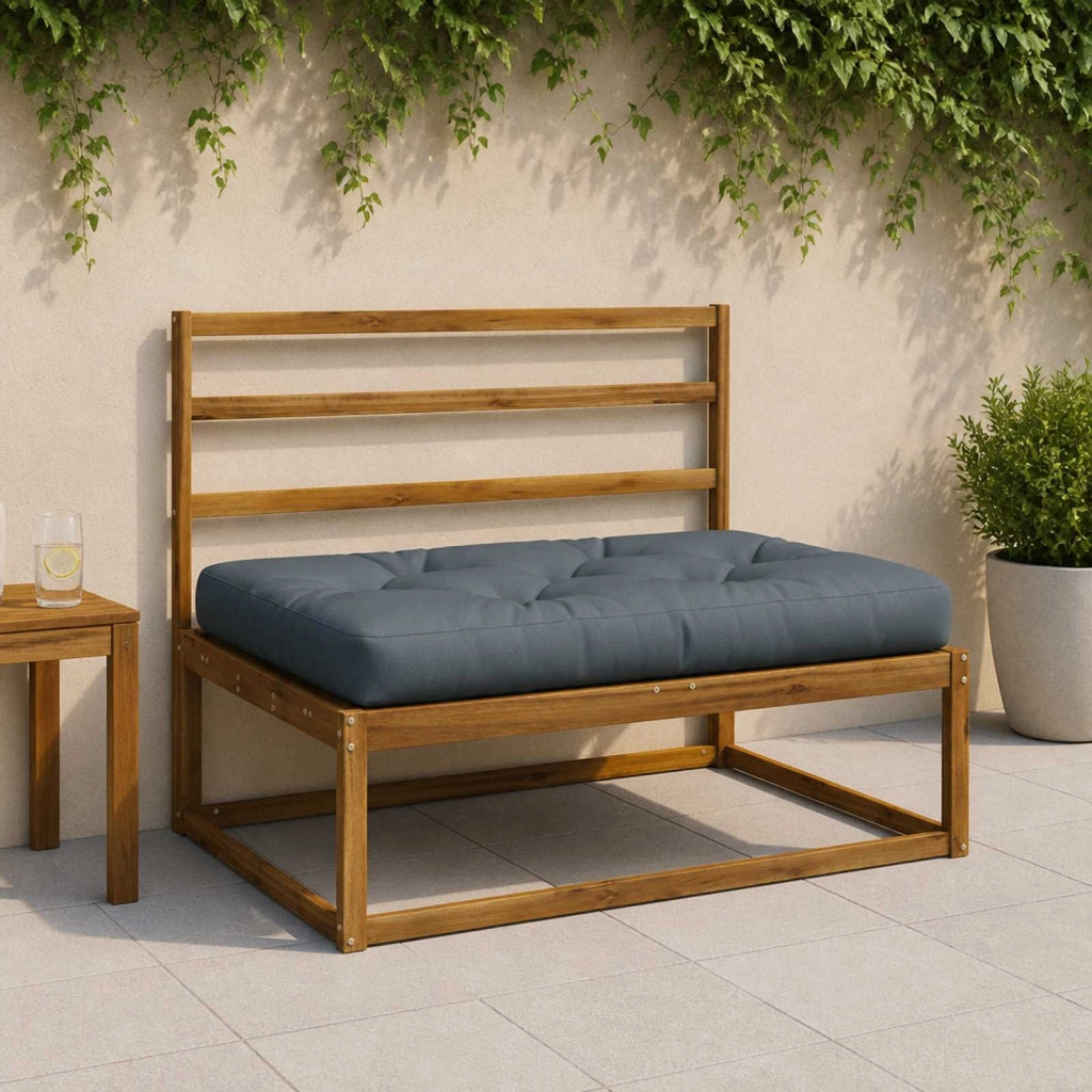 Cuscino per Pallet VIANEN 100% Poliestere Blu 120 x 80 x 12 cm 953331