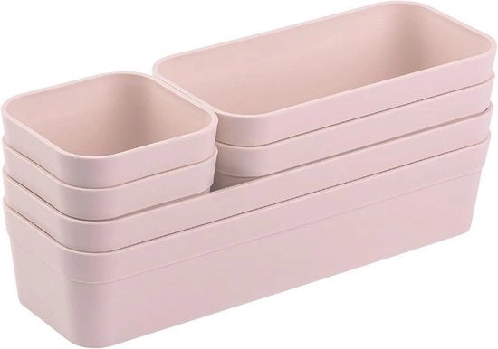 Organizzatore di carreggiata, scatola di ripostiglio, unico, regolabile, rosa