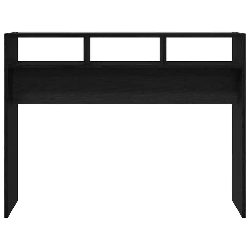 Tavolo consolle Rovere nero 105 x 30 x 80 cm Legno multistrato 862660