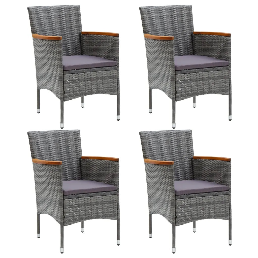 Set Mobili da Pranzo per Giardino 5 pz Grigio 3068740