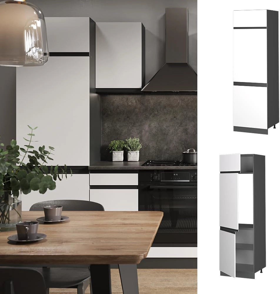 Armadio frigorifero R-Line, Bianco, 60 cm Forma a J, per la libera combinazione all'interno di sistemi cucina modulari