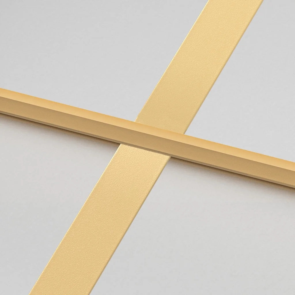 Porta Interni Sottile Oro 93x201,5cm Vetro Temperato Alluminio 155146