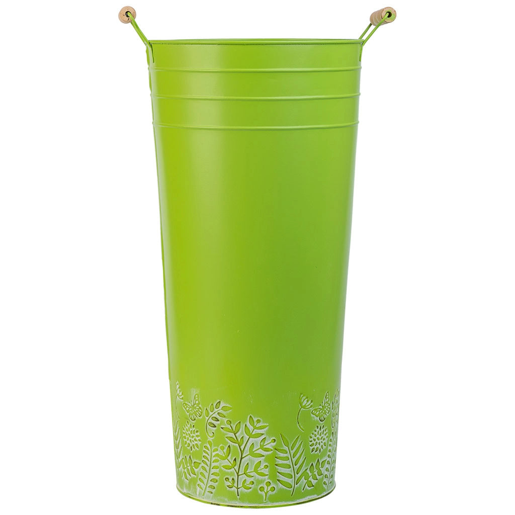 Portaombrelli tondo in metallo verde d23,5x50h b:18