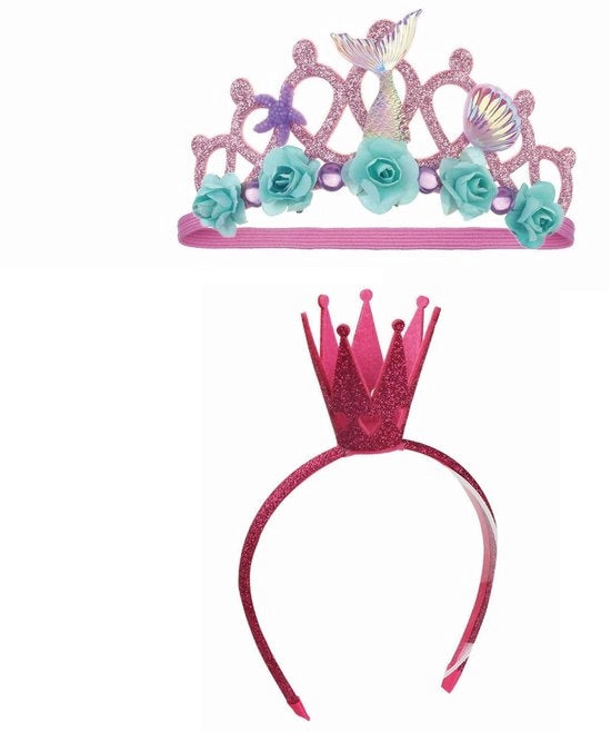 Corona di Natale Luminosa Decorazione - Corona dei Principini - Ciocca di Capelli - Ragazza - Copricapo - Sicuro e Duraturo - Corona dei Principini