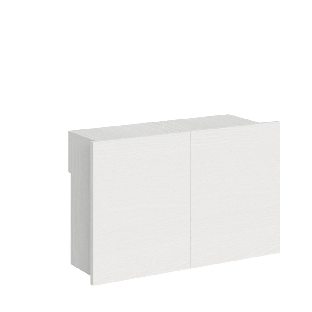 Panca Allungabile Inferiore 72-300x26x45 cm Evolve Bianco Frassino