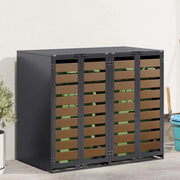 Contenitore per Rifiuti per 3 Bidoni 340 x 77.5 x 115.5 cm
