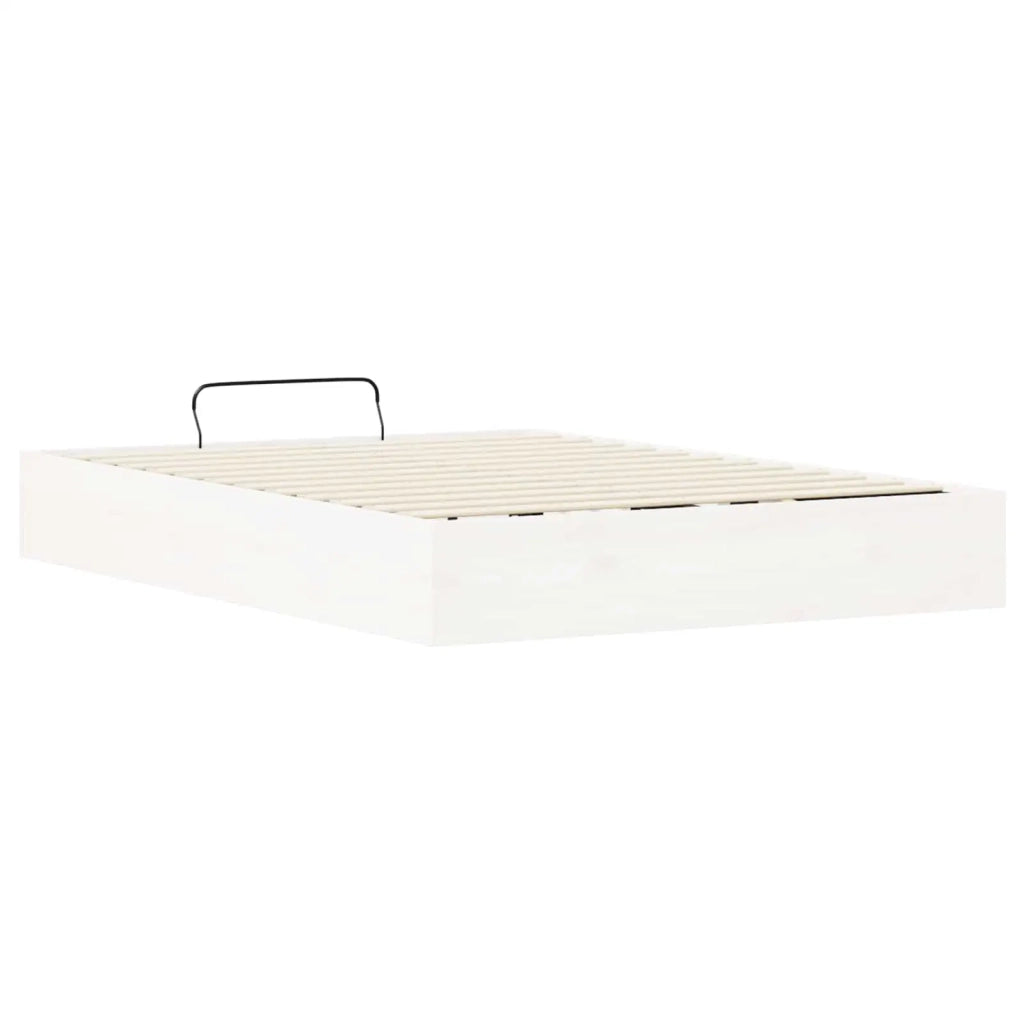 Telaio del Letto Ottomano con Ripostiglio Bianco 120 x 190 cm 3418775