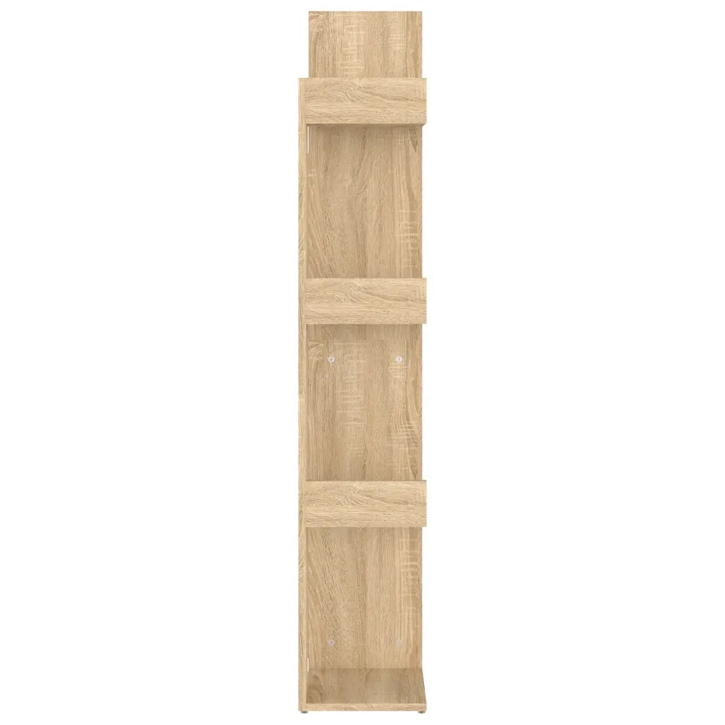 Libreria-Scaffale per Libri-Mobile di Stoccaggio Rovere Sonoma 48x25,5x140 cm in Truciolato