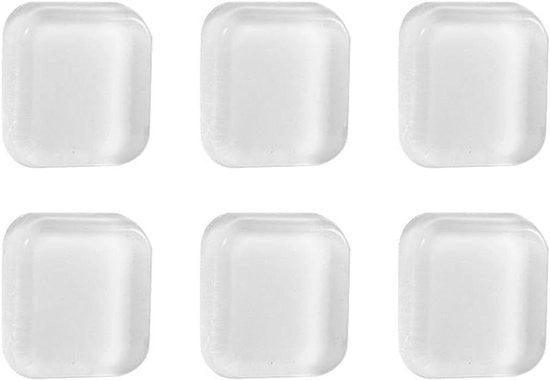 Portiere di frigorifero Allettamento Plus - Stopper per porte di frigorifero e protezione per la parete con adesivo self-levante in silicone trasparente e protezione per la maniglia di apertura