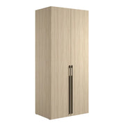 Armadio SORIA 90 cm quercia e nero – 2 ante a battente