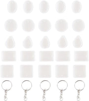Set di anelli da appendere per chiavi in silicone da 20 - Anelli da appendere riutilizzabili - Anelli da appendere per chiavi - Sostituti di anelli da appendere - Duraturi e leggeri - Posizione ottimale dei fori