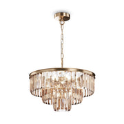 Maytoni Lampadario contemporaneo Revero 7 luci E14 oro metallo vetro