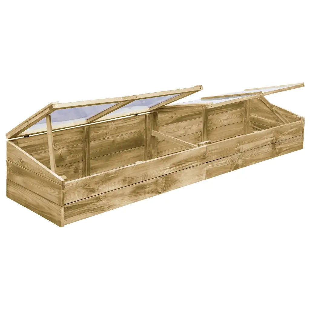 Serre 2 pz in Legno di Pino Impregnato 200x50x35 cm 3055328
