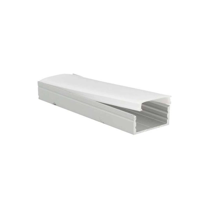 3 Metri Diffusore Copertura PC Bianco Latte per Profilo Alluminio Largo 20mm