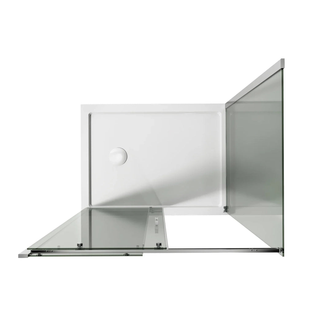 Box Doccia 80x110CM H200 Vetro Trasparente 8mm Versione Sinistra con EasyClean mod. Prime Duo 1 Anta