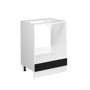 Vicco Base universale Nero lucido 60 cm con grande nicchia, senza piano di lavoro