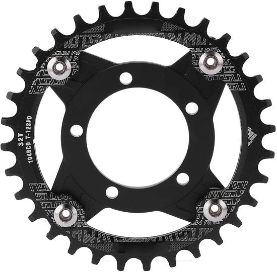 Adattatore per catena per bicicletta con cambio di ingranaggi per motore centrale Bafang 32T VGEBY 104BCD