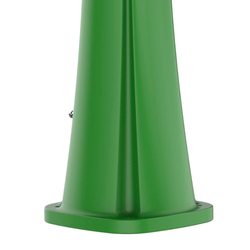 MPC Doccia Verde RAL3028 in Polietilene HD con Riscaldamento Solare Altezza 226 cm e Serbatoio da 25 Litri Modello Rio