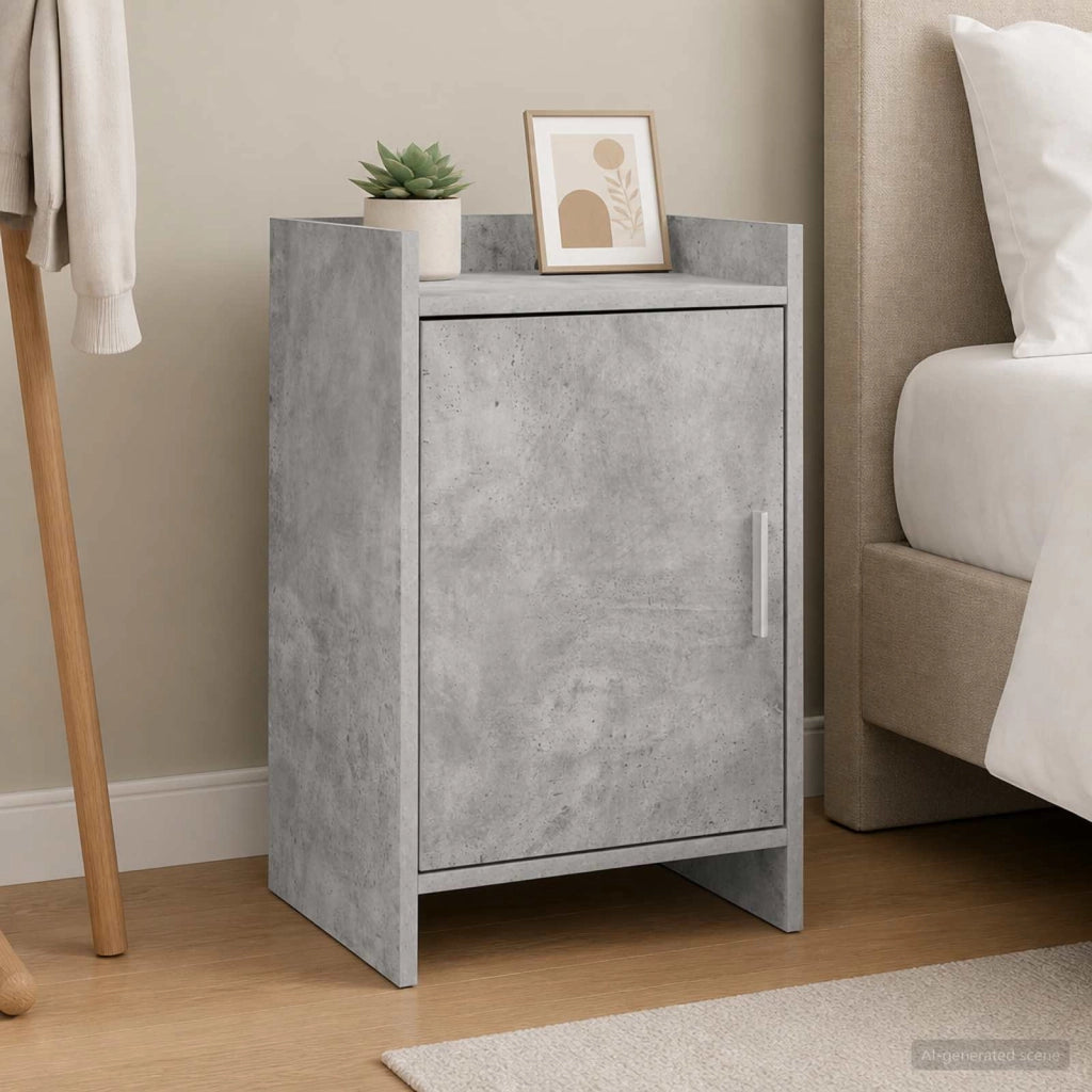 Comodini 2 pz Grigio Cemento 40 x 30 x 60 cm 8011018