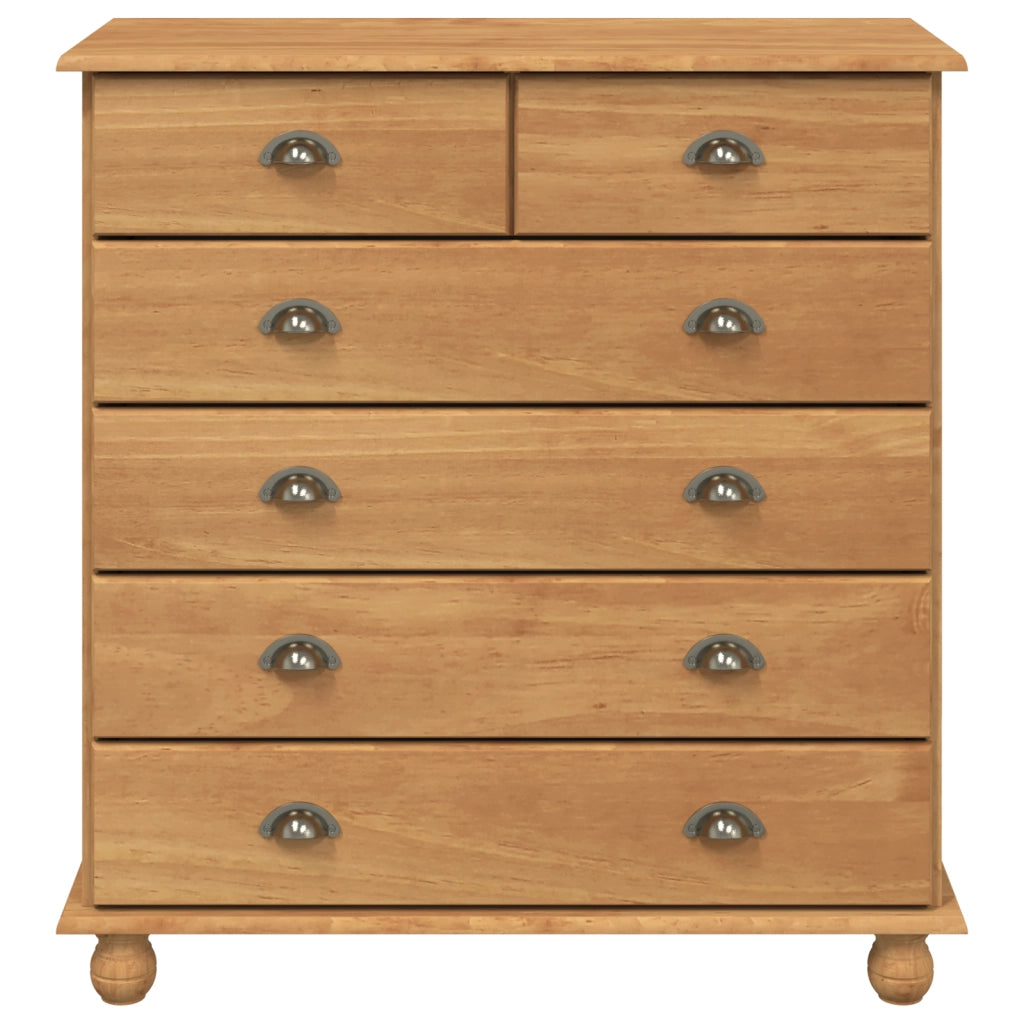Cassettiera 'ASKIM'91x40x95.5 cm Legno Massello di Pino