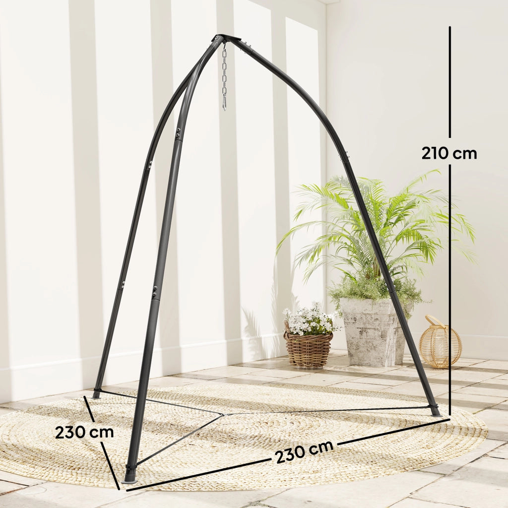 Supporto Sedia Sospesa ¨C zephmum ¨C Triangolare Base Stabile Regolabile 150 kg Nero