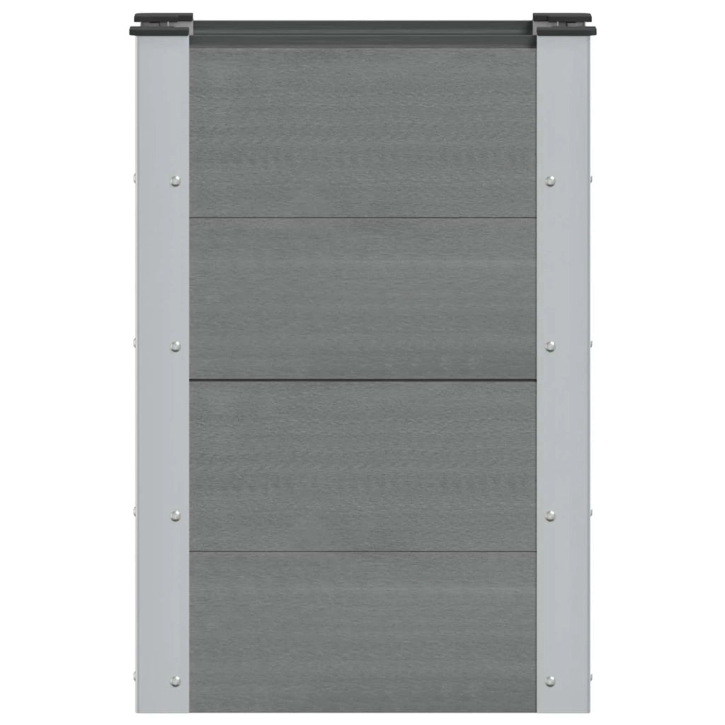 Fioriere | Cassetta per fiori | Letto rialzato da giardino Grigio 50 x 30 x 72 cm